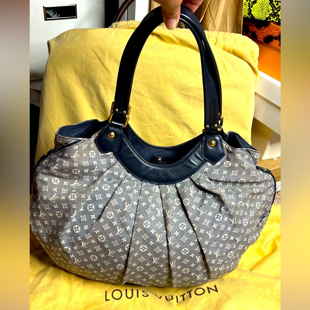 Louis Vuitton Blue Idylle Monogram Canvas Fantaisie Shoulder Bag AUTHENTIC